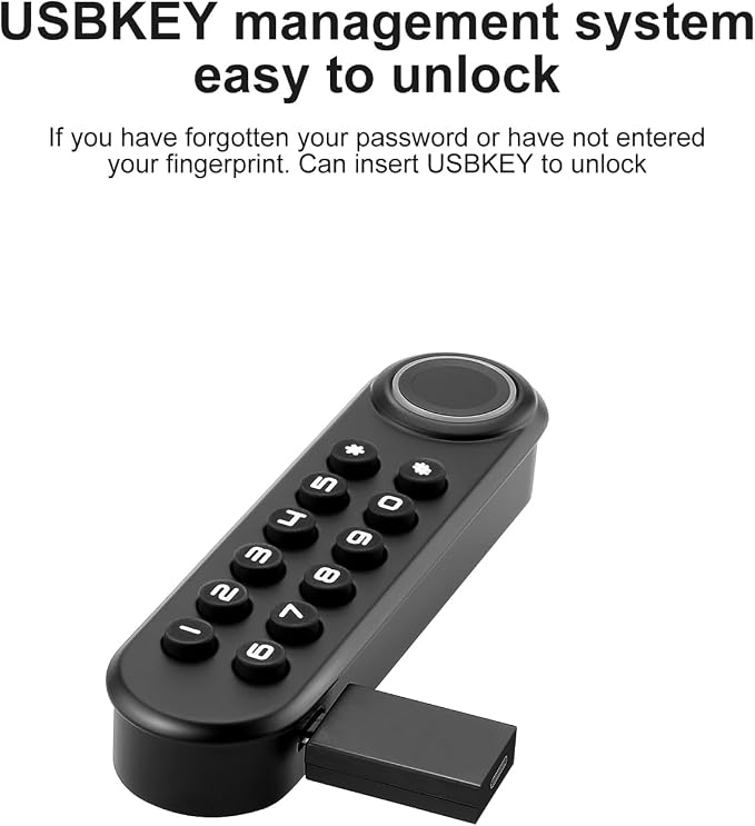 Fingerprint Cabinet Lock, Smart Biometric Password Lock - Image 7
