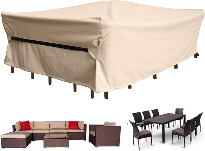 Patio Furniture Set Covers Waterproof Patio Conversation Sets Cover Outdoor by CKCLUU
