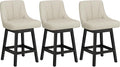 YaFiti Swivel Bar Stools Set of 3, 26 Inch Counter Height Bar Stools by YaFiti