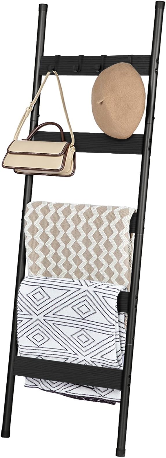 HOOBRO Blanket Ladder, 5-Tier Towel Rack - Image 7