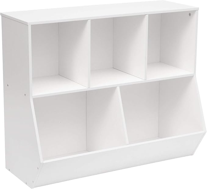 HOOBRO Kids Bookshelf, Bookcase Footboard, Toy Storage Cubby, Children's Toy by HOOBRO
