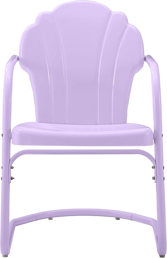 Crosley Furniture Tulip 2-Piece Outdoor Chair Set, Vintage Retro Metal Patio - Image 4