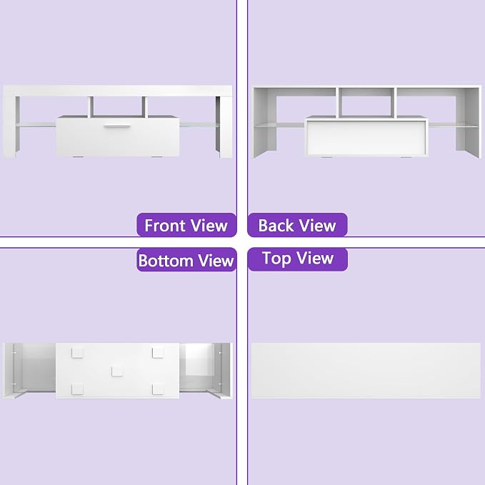 Clikuutory Modern Lighting 51 inch TV Stand - Image 8