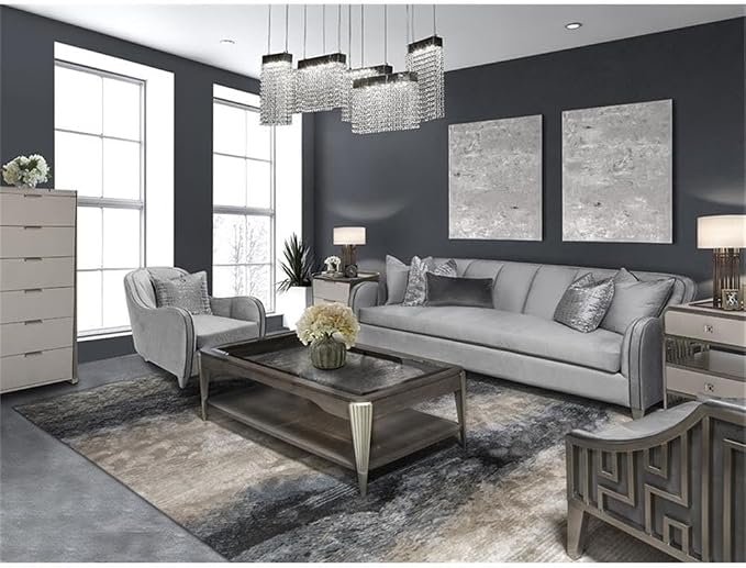 MICHAEL AMINI Roxbury Park 94" W Velvet Sofa in Steel Gray/Slate - Image 2