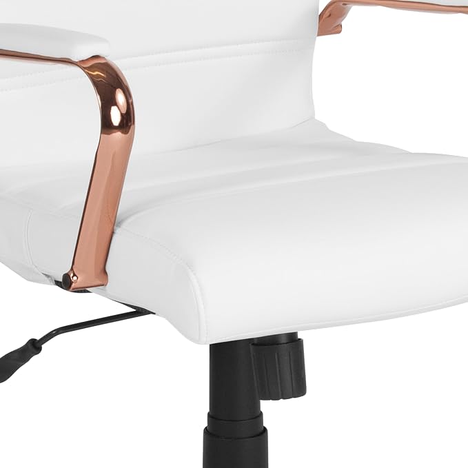 Flash Furniture Whitney Mid-Back Swivel LeatherSoft Desk Chair - Image 14