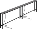 SUPERJARE 110.2 Inch Sofa Table by SUPERJARE