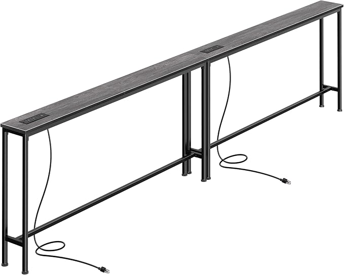 SUPERJARE 110.2 Inch Sofa Table by SUPERJARE