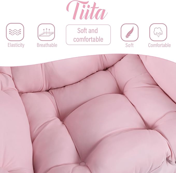 Tiita Lazy Chair with Ottoman, Comfy Leisure Sofa Armchair with Ottoman - Image 3