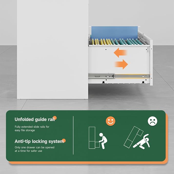 Letaya 4 Drawer File Cabinets - Image 7