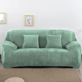 vctops 1-Piece Velvet Plush Stretch Loveseat Sofa Slipcover by vctops