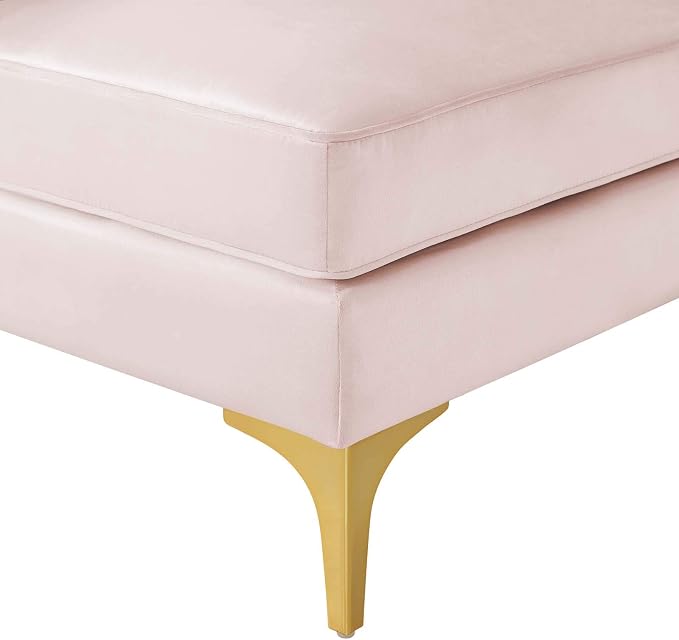 Modway EEI-4346-PNK Triumph Channel Tufted Performance Velvet Loveseat - Image 7