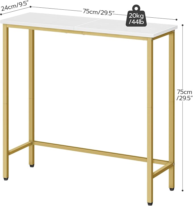 HOOBRO Narrow Console Table, 29.5" Small Entryway Table, Thin Sofa Table - Image 3