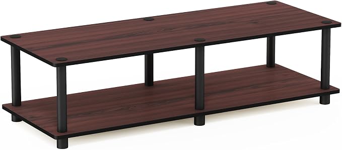 Furinno Just No Tools Dark Cherry Wide Television Stand by Furinno-FitsYourSpaceFitsYourBudget
