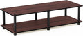 Furinno Just No Tools Dark Cherry Wide Television Stand by Furinno-FitsYourSpaceFitsYourBudget
