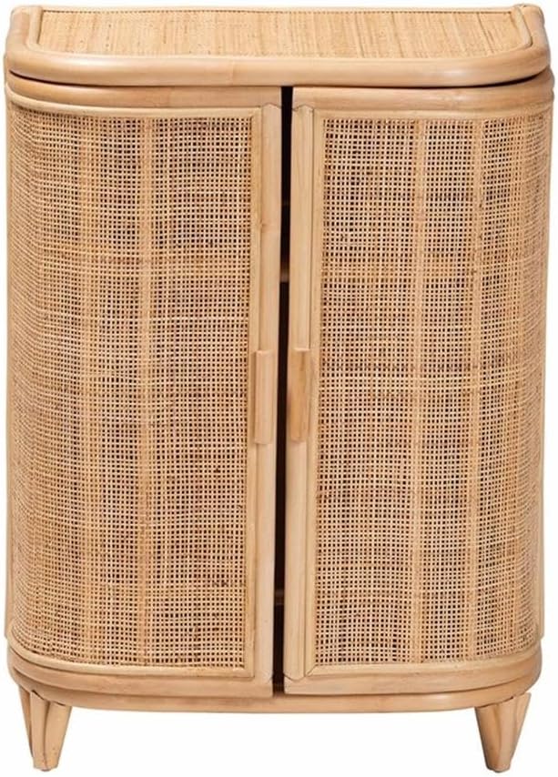 bali & pari Yanka Bohemian Natural Rattan Storage Cabinet - Image 5