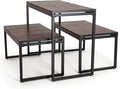 Displays2go Rustic Wooden Nesting Display Tables by Displays2go