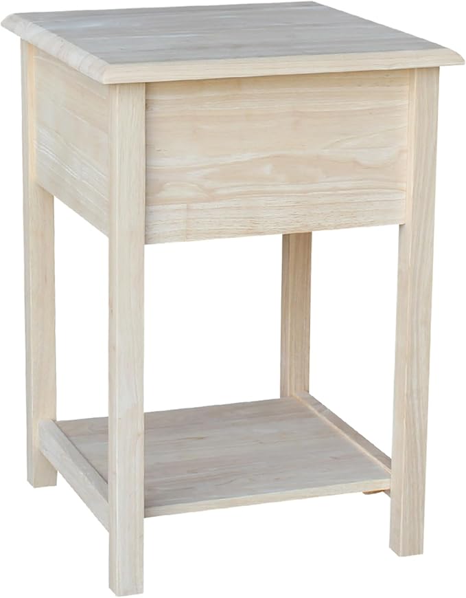 International Concepts, 25.6"H Rectangular Lamp/ End/ Side Table, 2 Drawers - Image 7