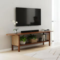 Tiita TV Stand with Storage for TVs up to 65'', Bamboo TV Console Entertainment by TiitaHome