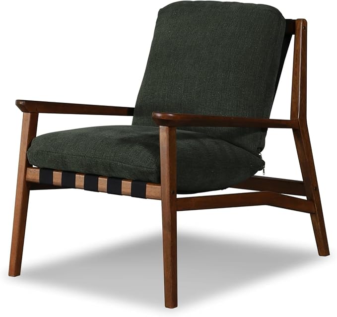 Grain Wood Furniture Solid Wood Mid Century Lounge Chair - Image 6