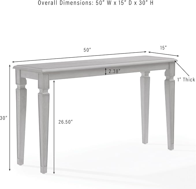 Crosley Furniture Katia Traditional Sofa Console Table - Image 3