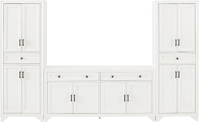 Crosley Furniture Tara 3-Piece Modern Farmhouse Sideboard Buffet Cabinet and - Image 4