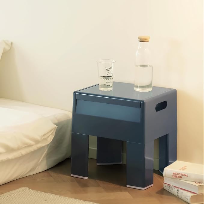 Nightstand Bedside Table with Storage Space, Dorm and Small Spaces, Easy - Image 8