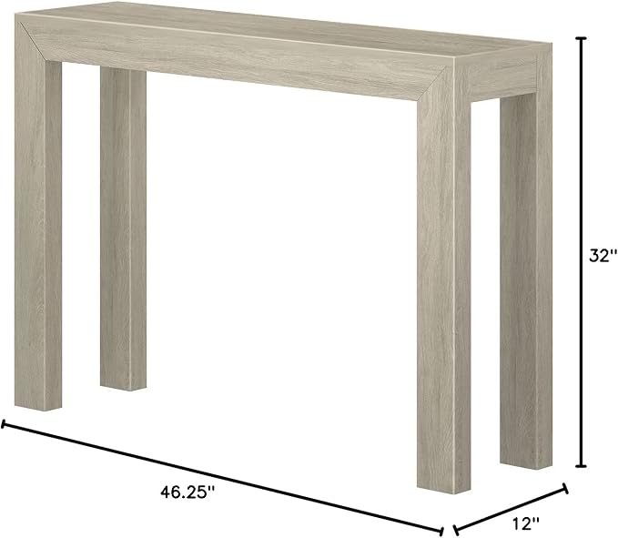 Plank+Beam Modern 46 Inch Console Table, Solid Pine Wood Entryway Table - Image 2