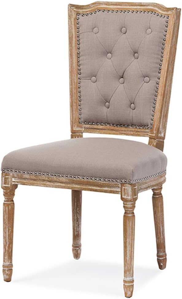 Baxton Studio Estelle Shabby Chic Rustic French Country Cottage Weathered Oak - Image 4