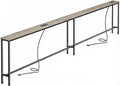 SUPERJARE Sofa Table with 2 Power Outlets and USB-C Ports, 5.9 Inch Narrow by SUPERJARE