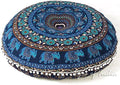 Mandala Floor Pillow Cover Meditation Cushion Seating Throw Hippie Round by EyesofIndia