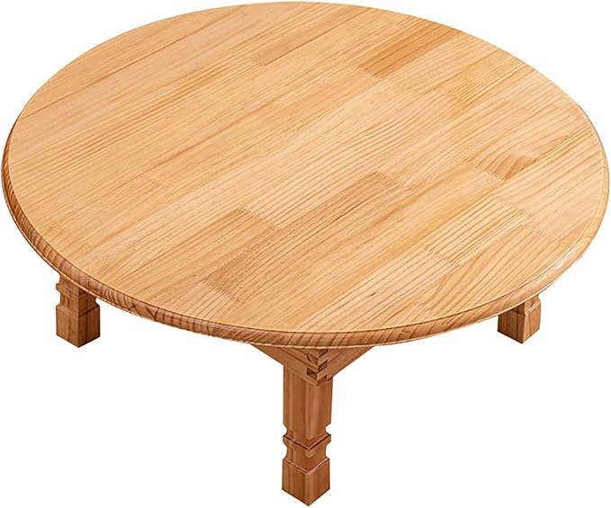 Folding Round Table, Korean Solid Wood Dining Table/Study Table/Coffee by Unknown