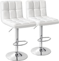 Homall Bar Stools Modern PU Leather Adjustable Swivel Barstools, Armless by Homall