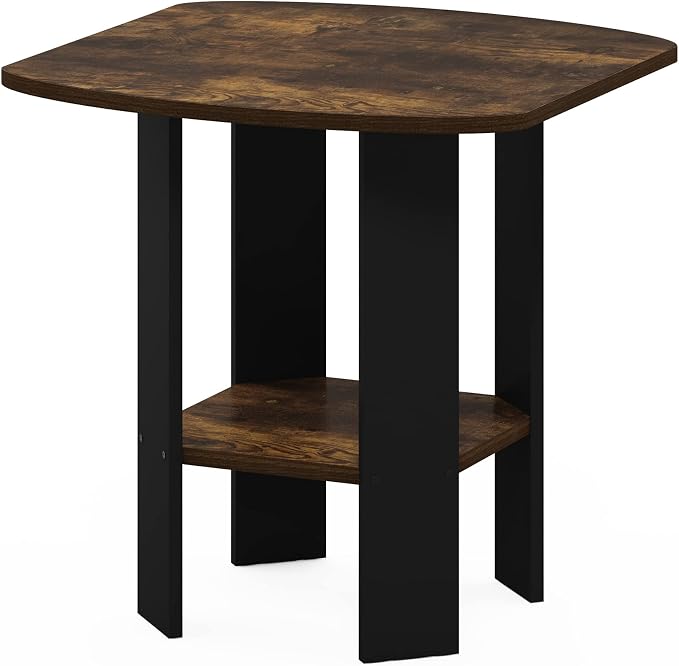 Furinno SIMPLE DESIGN Side Table, 2-Tier Modern End Table - Image 5