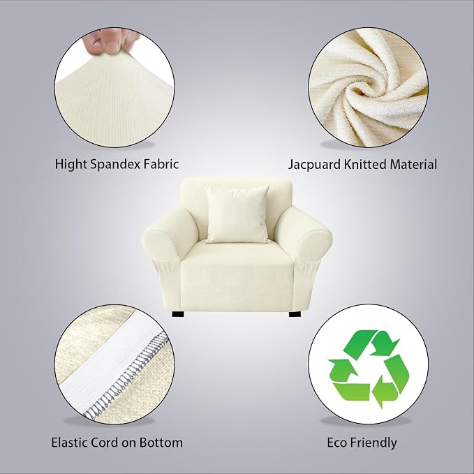 Armchair Slipcover with 1 Pillow Cover - Image 2