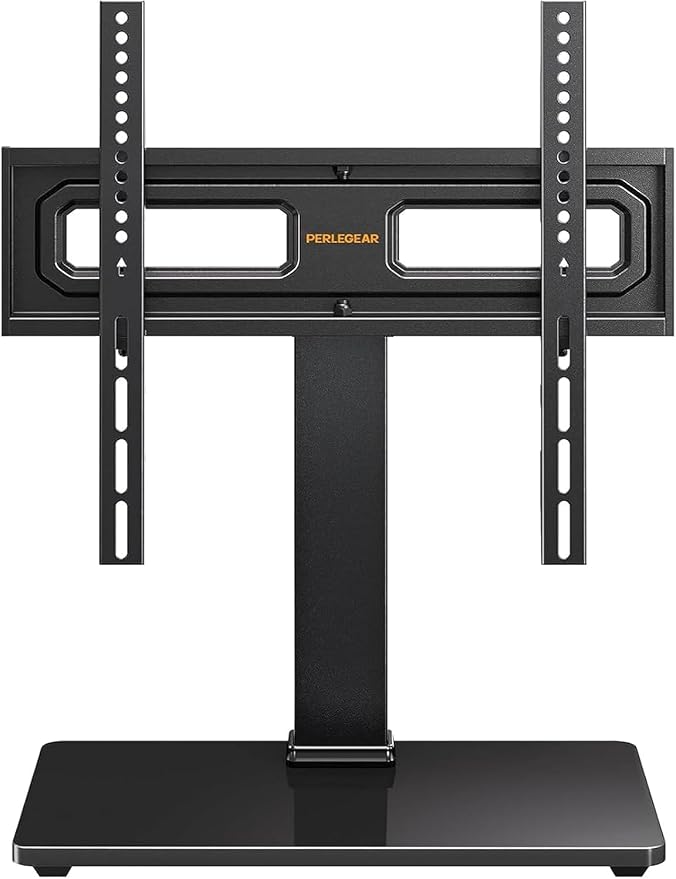 Perlegear Table Top TV Stand Mount, Universal Swivel TV Stand by Perlegear
