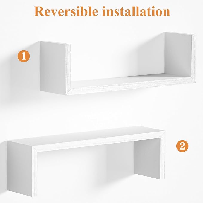 SRIWATANA Floating Shelves for Wall, Wall Shelves for Bathroom, Living Room - Image 8