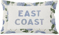 Coastal Decor, Hydrangea Floral East Coast Throw Pillow Lumbar Gifts by Unknown