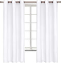 BGment White Curtains 63 Inch Length by BGment