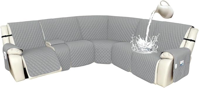 Arfntevss Recliner Sectional Couch Covers 1OO% Waterproof L Shape Sofa Cover by Arfntevss