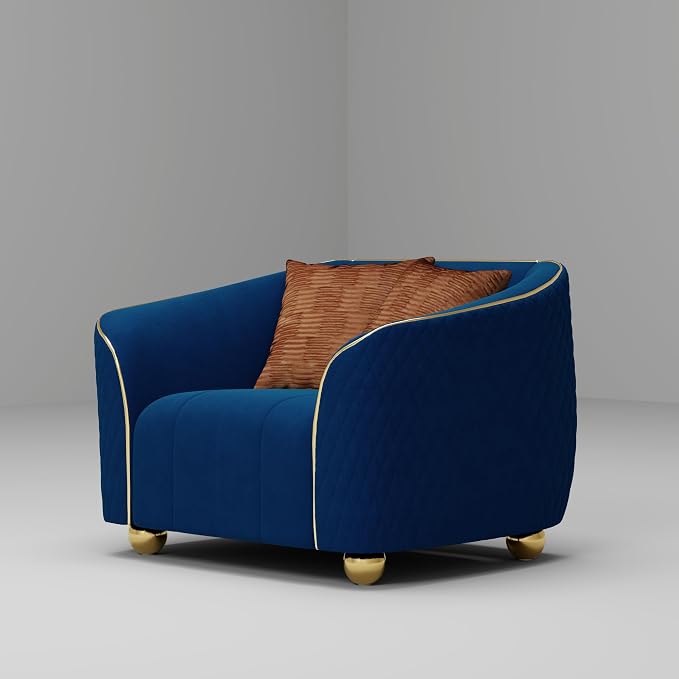 1-Piece Luxury Velvet Sofa Set for Living Room, Elegant Design Couch Set by yunqishiHOME