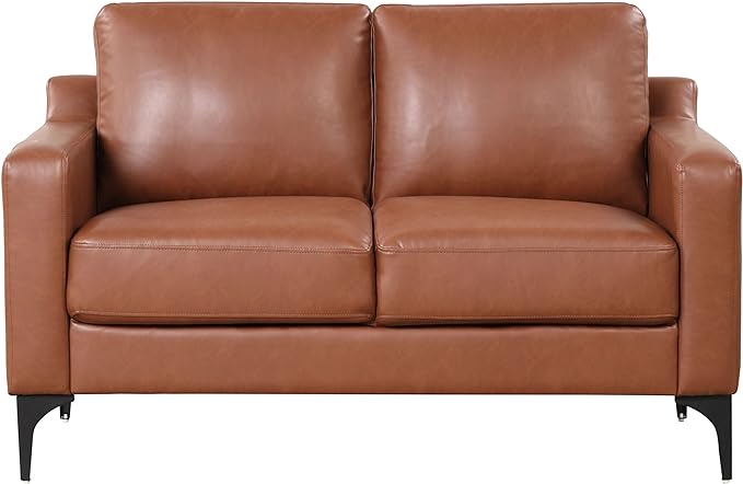 Serta Triton 55.5" Loveseat, Transitional Modern, Dreamcoil Comfort, Metal Legs by SertaDreamConvertibles
