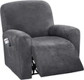 H.VERSAILTEX Velvet Stretch Recliner Couch Covers 4-Pieces Style Recliner Chair by HVERSAILTEX