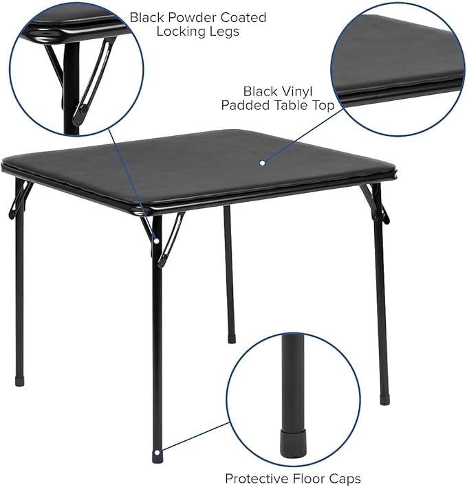 Flash Furniture Mindy Kids 5-Piece Folding Table and Chairs Set - Image 6