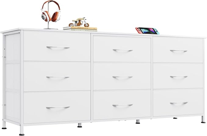 WLIVE 54''W Dresser for Bedroom, 65 inch TV, Wide Chest of Drawers by WLIVE