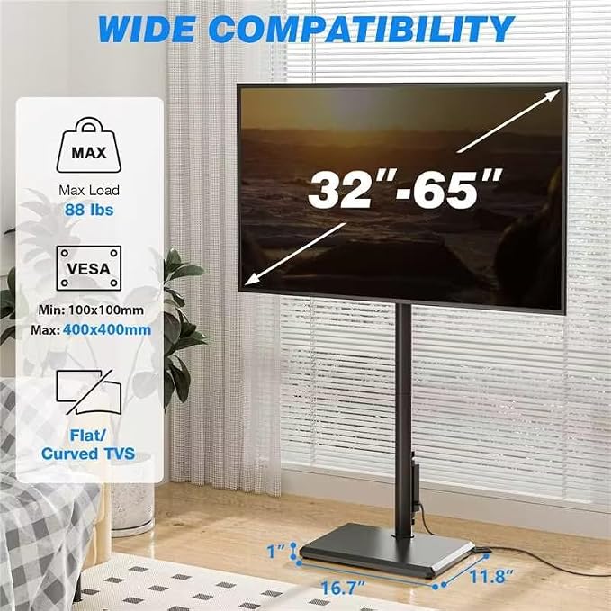 Rfiver Swivel Floor TV Stand - Image 6