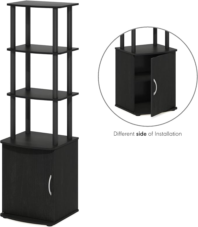Furinno Turn-N-Tube Tall TV Entertainment Side Table Display Rack - Image 6