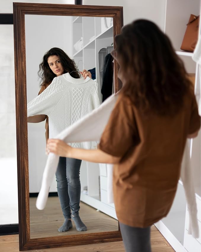 Full Length Mirror, Oversized Stand Up Mirrors Large Wall Mirrors, Wall Mounted - Image 8