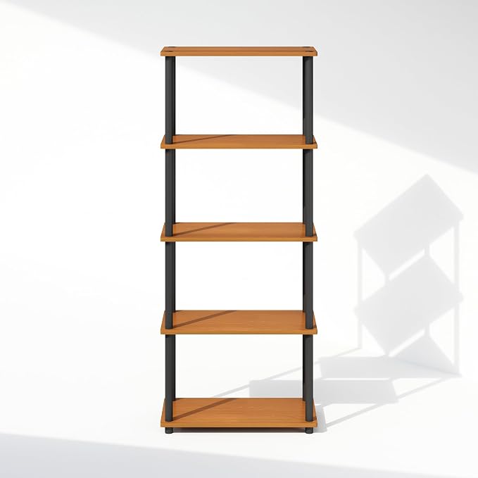 Furinno Turn-N-Tube Book Shelf, 5-Tier Bookshelf, Bookcase - Image 6