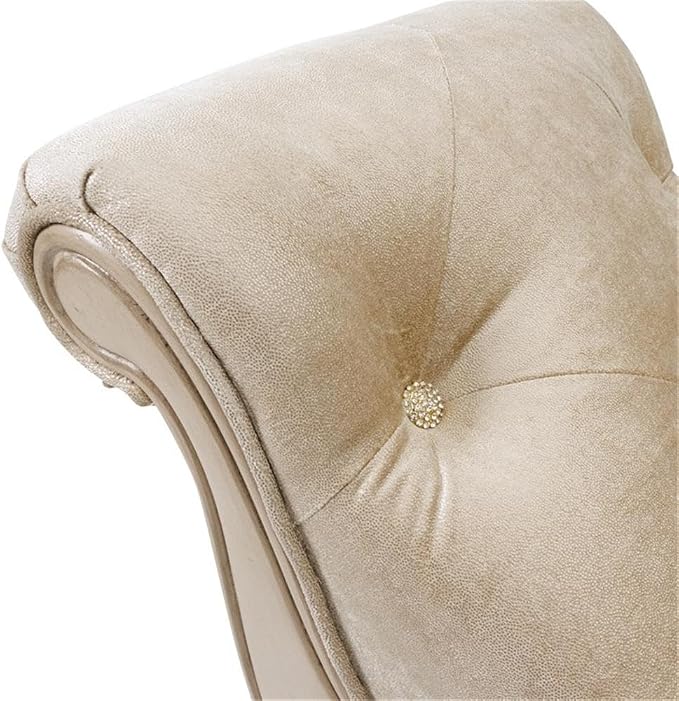 Michael Amini Platine de Royale Velvet Accent Bench - Image 9