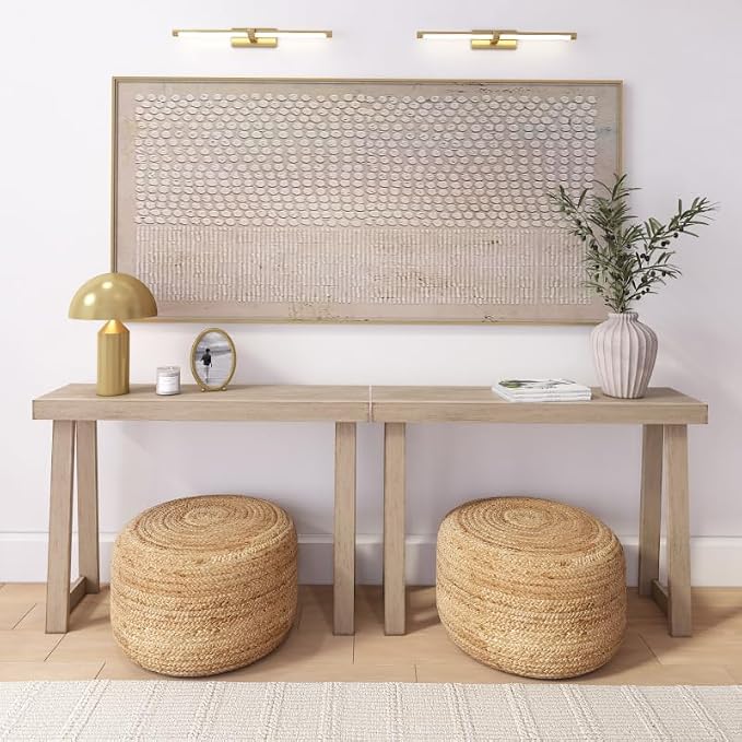 Plank+Beam Classic 46 Inch Console Table, Solid Pine Wood Entryway Table - Image 6